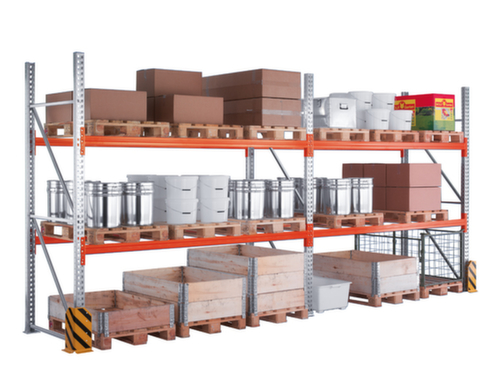 META Pallet rack MULTIPAL for 12 pallets, 2870 mm wide, 4 storage levels