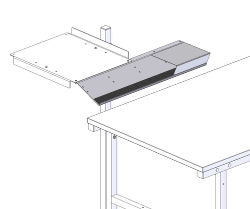 Rocholz Keyboard and mouse tray 2000 for Packing table, height 20 mm