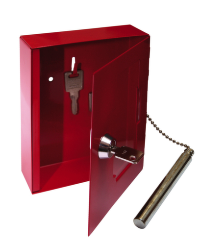 Format Tresorbau Emergency key box with clapper, RAL3002 Carmine red