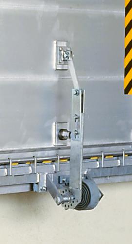 Hinged bridge with spring compensation
