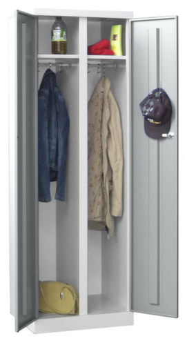 PAVOY Clothes/linen cupboard Basis Plus with 2 compartments, compartment width 300 mm