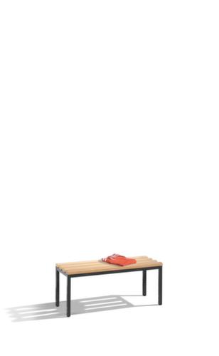 C+P Changing room bench with wooden slats