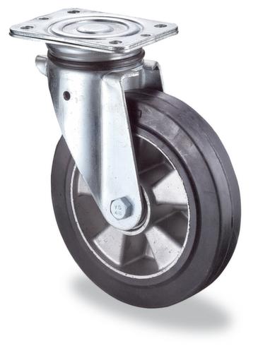 BS-ROLLEN Elastic solid rubber heavy-duty wheel up to 550 kg load capacity