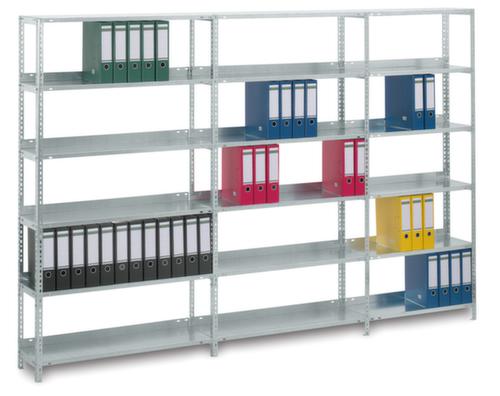 hofe Screw-in file shelving, 6 Floors, with corrosion-protective zinc coating