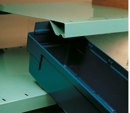 Pull-out stop for Shelf box