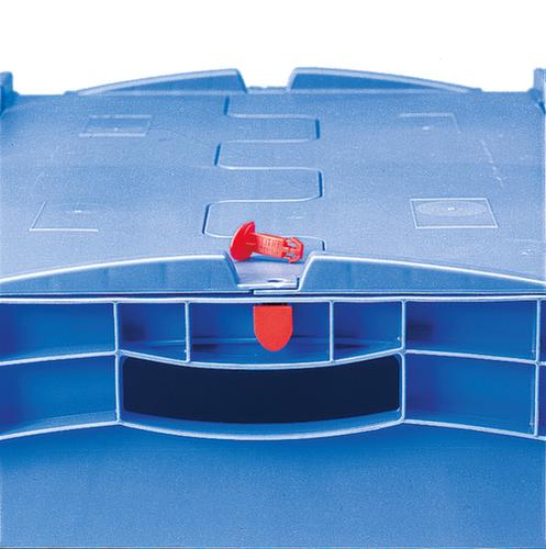 BITO Euronorm stackable containers with two-part hinged lid