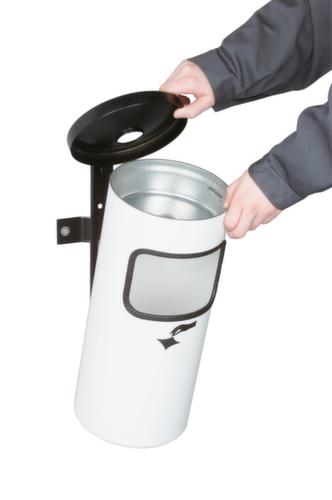 Safety combination ashtray as wall or floor model