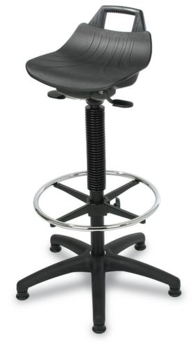 Height-adjustable standing aid