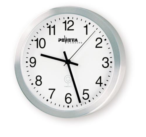 PEWETA Radio-controlled wall clock with Arabic numerals incl. batteries