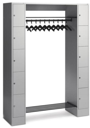 C+P Locker wardrobe Classic light gray with up to 20 compartments