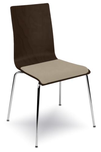 Nowy Styl Wooden shell chair with 4-legged frame