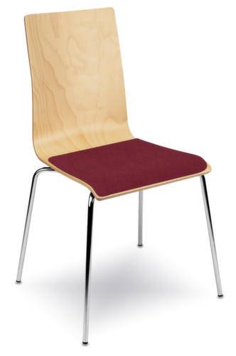 Nowy Styl Wooden shell chair with 4-legged frame