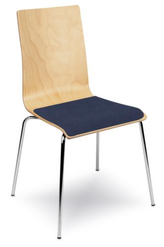 Nowy Styl Wooden shell chair with 4-legged frame