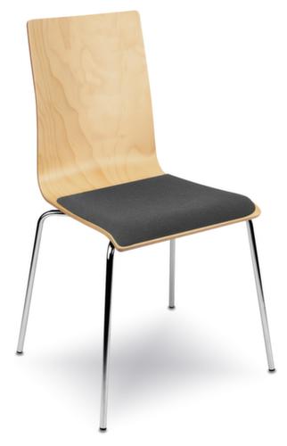 Nowy Styl Wooden shell chair with 4-legged frame