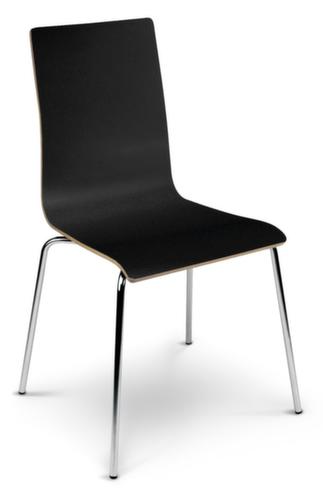 Nowy Styl Wooden shell chair with 4-legged frame