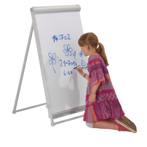 Franken Flipchart PRO Deluxe Standard with 2 paper holders, height 1100 - 1880 mm
