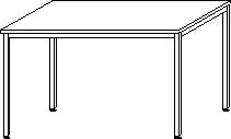 Gera Desk Pro 4-legged frame