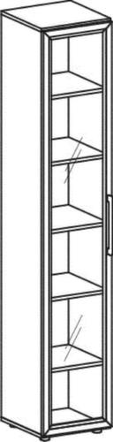 Gera Glass door wardrobe Milano