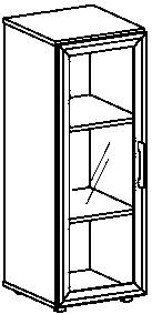 Gera Glass door wardrobe Milano
