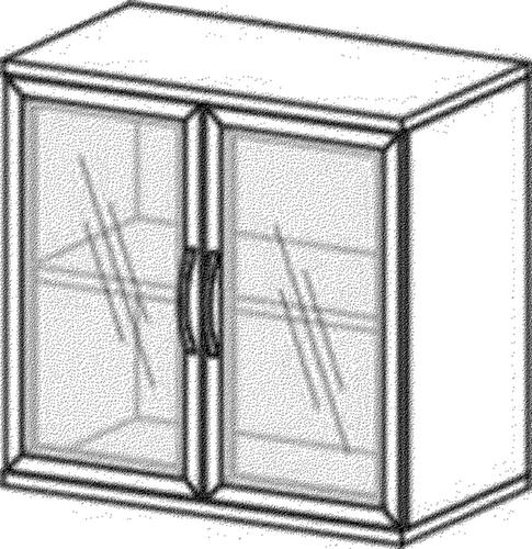 Gera Glass door cabinet Pro