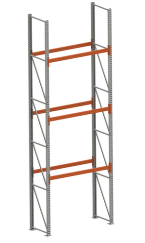META Pallet rack MULTIPAL for 4 pallets, 1825 mm wide, 4 storage levels