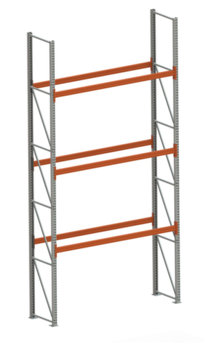 META Pallet rack MULTIPAL for 8 pallets, 2870 mm wide, 4 storage levels