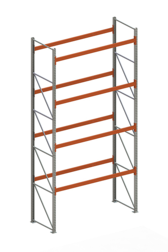 META Pallet rack MULTIPAL for 15 pallets, 2870 mm wide, 5 storage levels