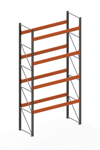 META Pallet rack MULTIPAL for 15 pallets, 2870 mm wide, 5 storage levels