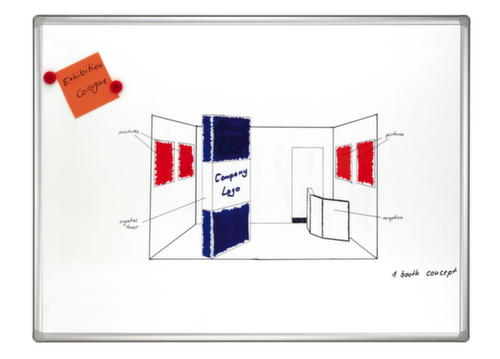 Franken Whiteboard PRO, height x width 900 x 1800 mm