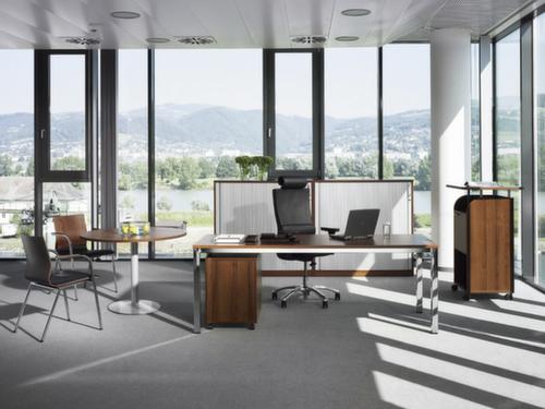 Nowy Styl Free-form desk E10 with 4-legged frame made of round tube