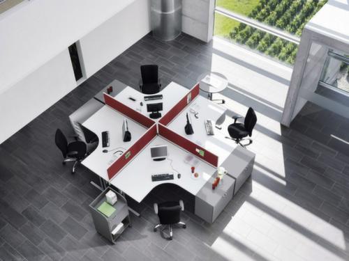 Nowy Styl Free-form desk E10 with 4-legged frame made of round tube