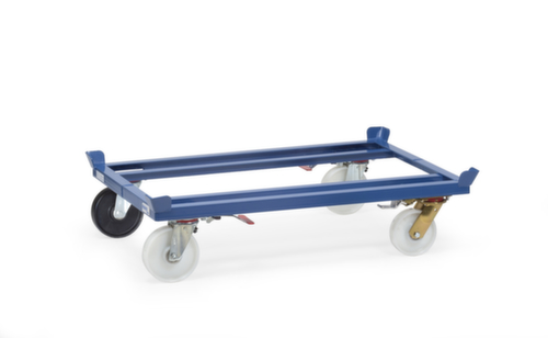 fetra 2 swivel castors with fixed lever for Pallet chassis