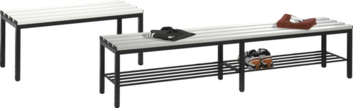 C+P Changing room bench with plastic slats