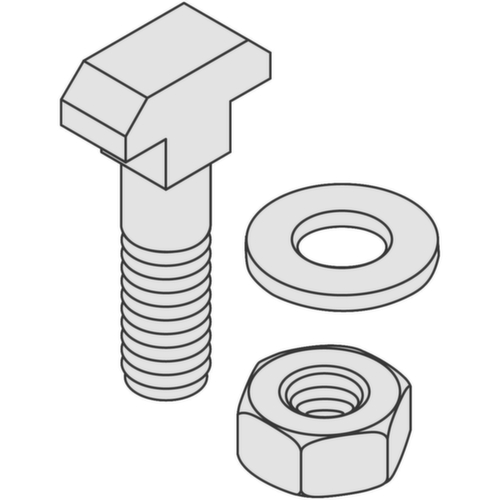 Mounting kit for Mounting set for roller strip