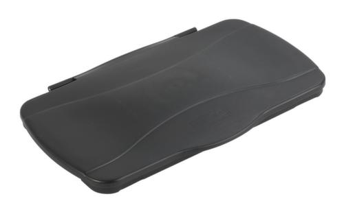 Rubbermaid Hinged lid Slim Jim® for Recyclables collector, black