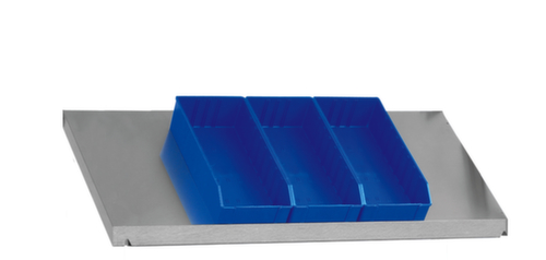 hofe Inclined shelf for boltless shelving, width x depth 1300 x 600 mm