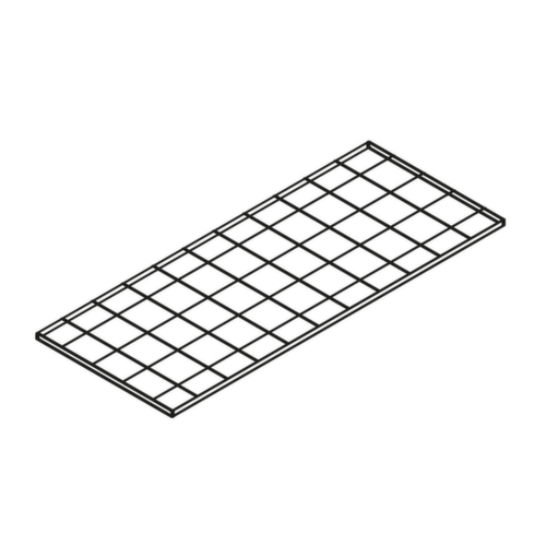 Grid shelf for gas cylinder depot, width x depth 1200 x 800 mm
