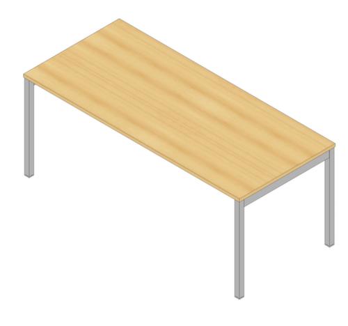 Quadrifoglio Desk Practika with 4-legged frame