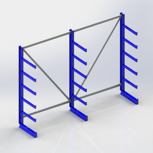 META Universal cantilever rack Atlas ST, one-sided, height 2000 mm, 6 levels