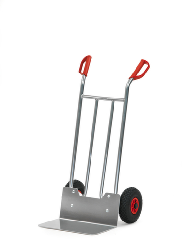 fetra Aluminum hand truck with extra large shovel, load capacity 150 kg, Air tires