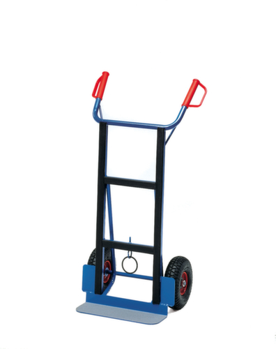 fetra Hand truck with rubber coating, load capacity 350 kg, Air tires
