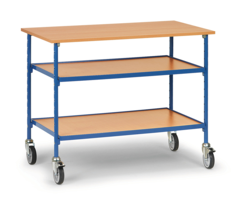 fetra Rolling table 1120x650 mm, load capacity 150 kg, 3 Shelves