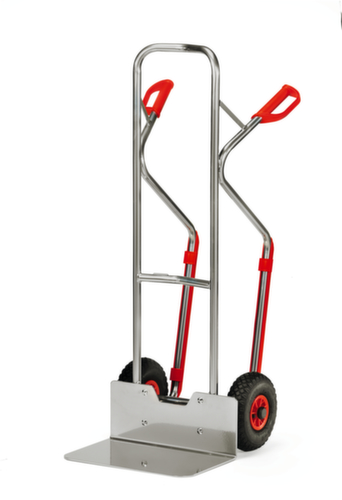 fetra Aluminum wheelbarrow with extra large bucket, load capacity 200 kg, Air tires