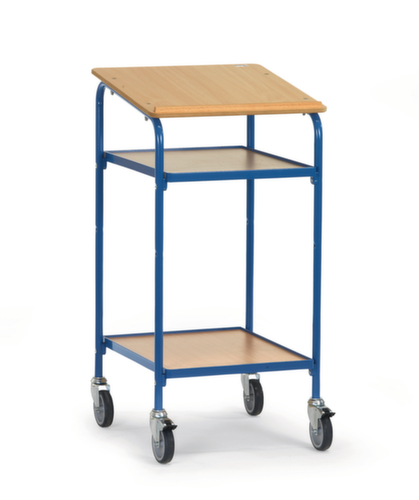fetra Mobile desk, RAL5007 Brilliant blue