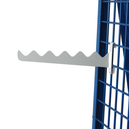fetra Shaft carrier for workpiece trolleys, load capacity 25 kg, RAL7035 light gray