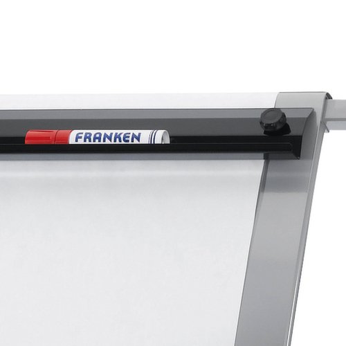 Franken Mobile flipchart Pro Mobil with paper holder, height 1630 - 1950 mm
