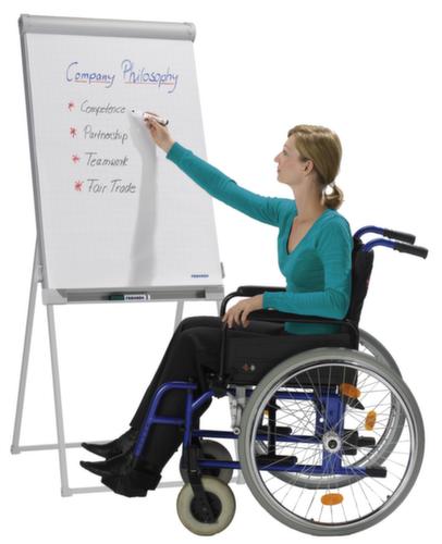 Franken Flipchart PRO Deluxe Standard with 2 paper holders, height 1100 - 1880 mm