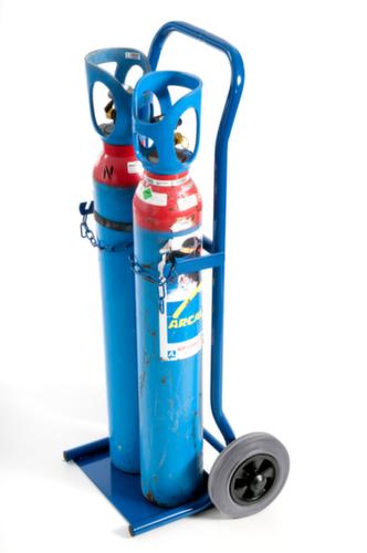 Rollcart Bottle trolley, for 2x10 l bottle, TPE tires