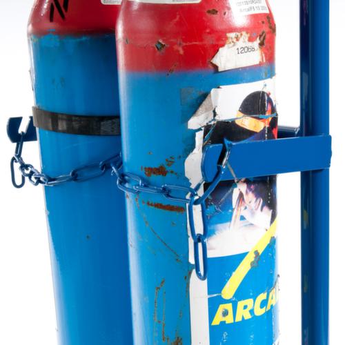 Rollcart Bottle trolley, for 2x10 l bottle, TPE tires