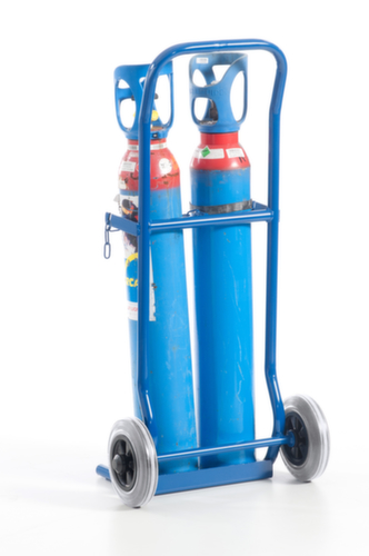 Rollcart Bottle trolley, for 2x10 l bottle, TPE tires
